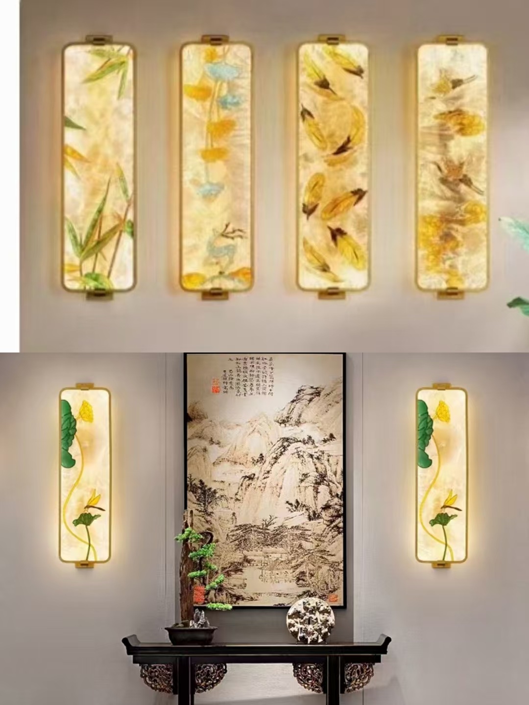 国潮风壁灯 网红灯台灯led灯壁画led灯壁画详情图6
