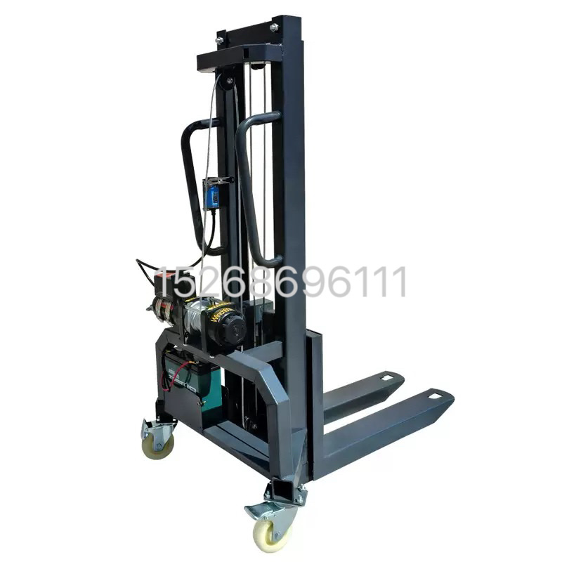 Small electric loading machine, mini foldable truck-mounted forklift, stage art and sound equipment, aviation box, hydraulic lifting platform, lift forklift Item Picture