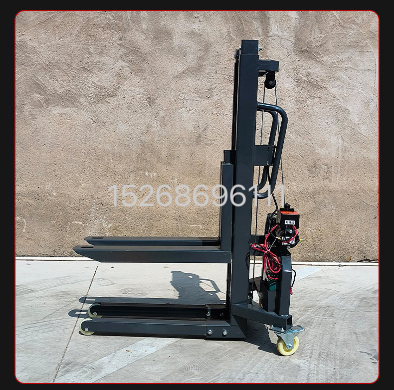 Small electric loading machine, mini foldable truck-mounted forklift, stage art and sound equipment, aviation box, hydraulic lifting platform, lift forklift detail image 17
