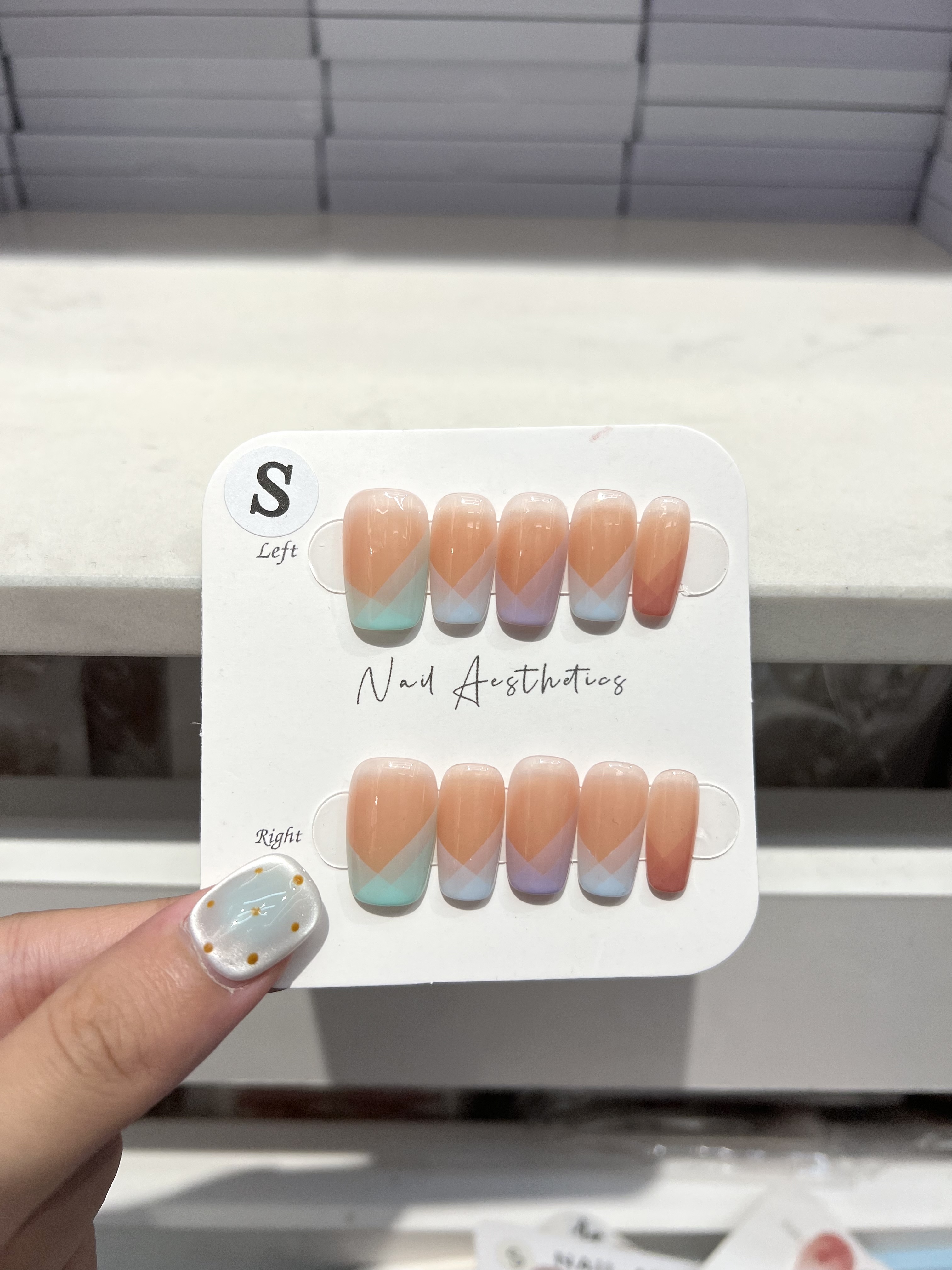 Fashionable nail art wearable nail finished set, DIY creative style wearable nail pieces, a must-have style for nail art enthusiasts