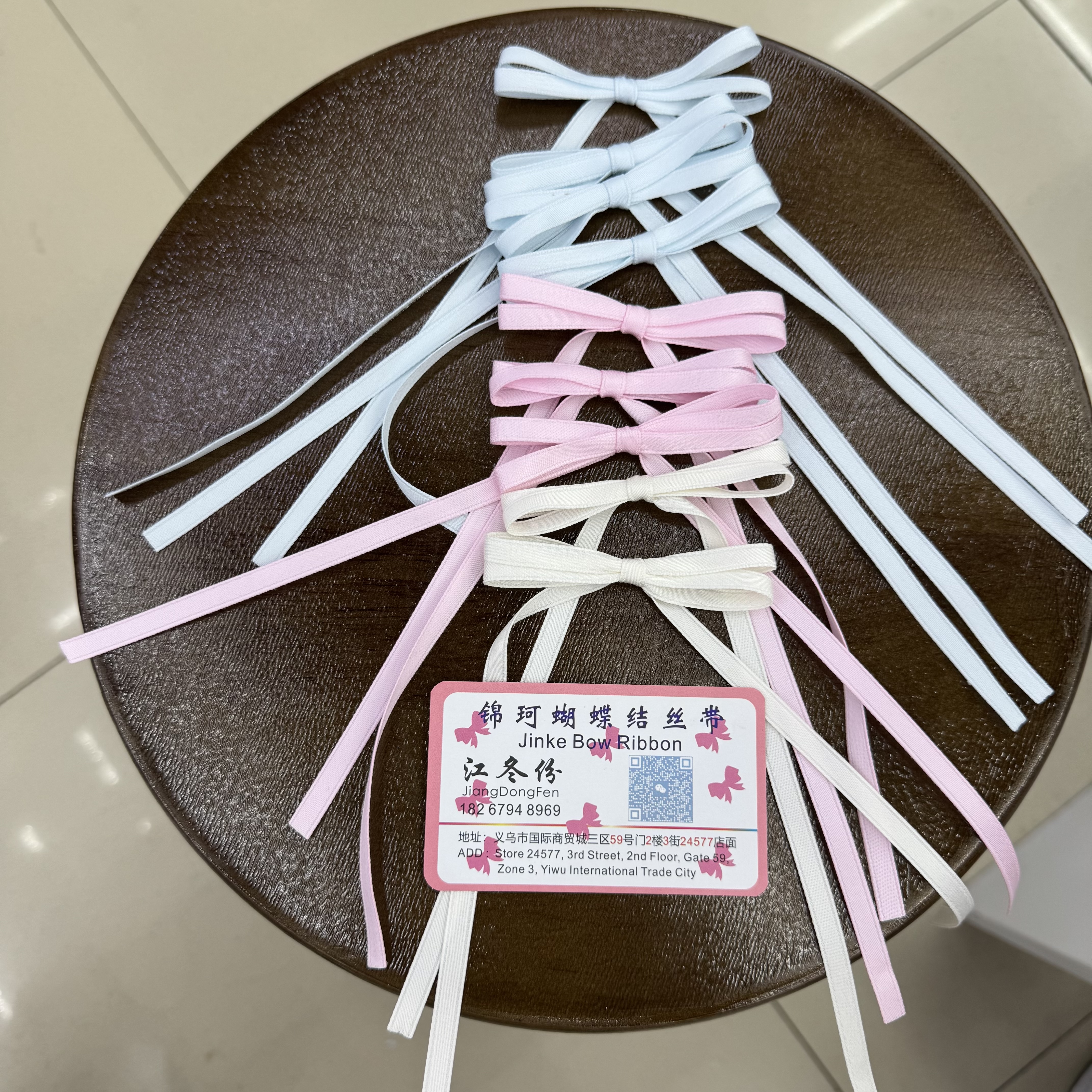 涤棉丝带蝴蝶结发礼盒蝴蝶结发夹蝴蝶结袜子衣帽蝴蝶结DIY工艺蝴蝶结详情图3