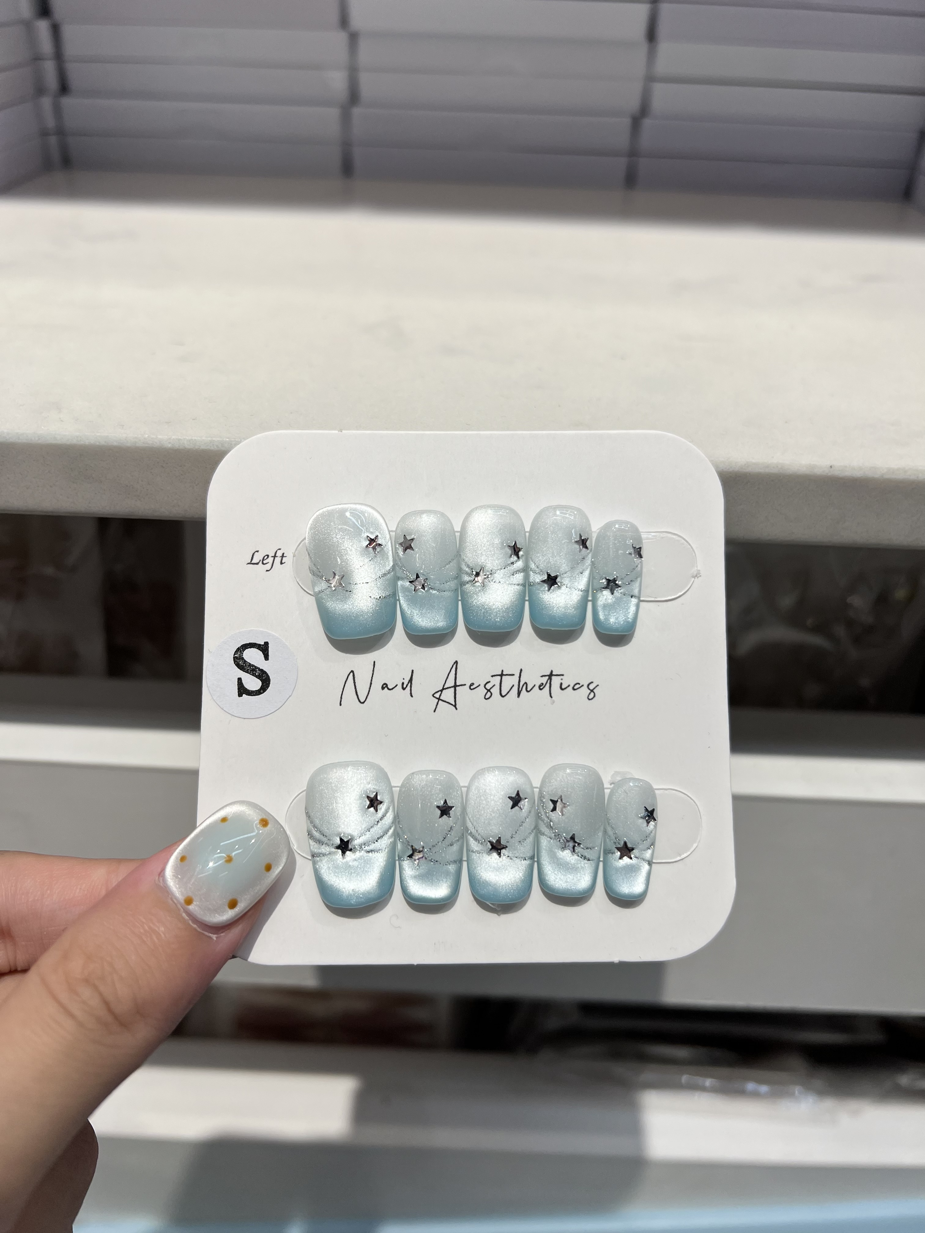 Fashionable nail art wearable nail finished set, wearable nail pieces DIY creative design nail art easily create a personalized style