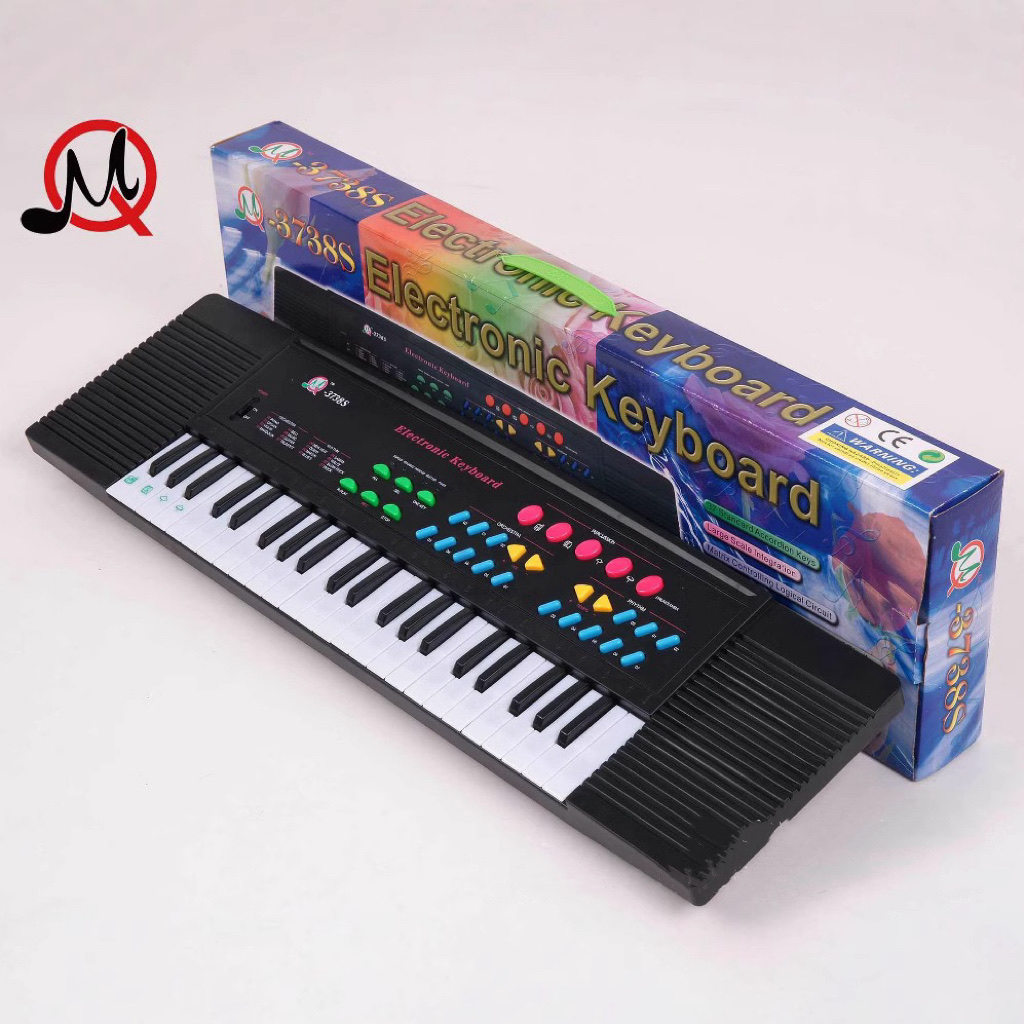 霞乐乐器37键电子琴带麦带插电 音乐电子琴 儿童电子琴 乐器批发 3738S产品图
