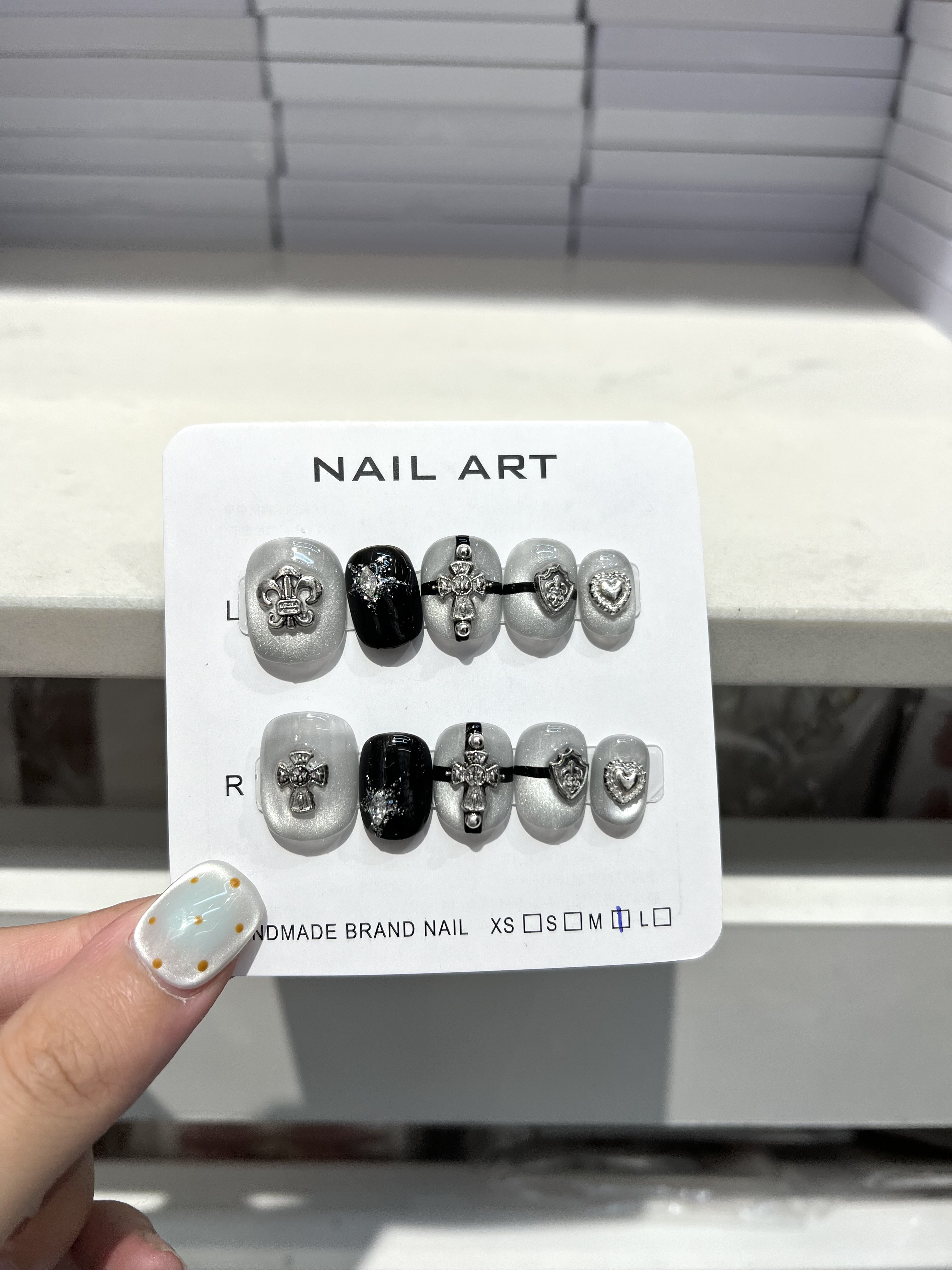 Fashionable manicurs-specific wearable nail finish set, wearable nail pieces, one-click decoration, easily create a new trend of wearable nails