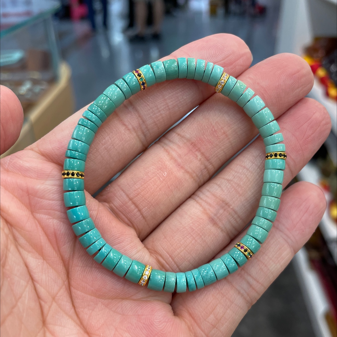 绿松石直接手串