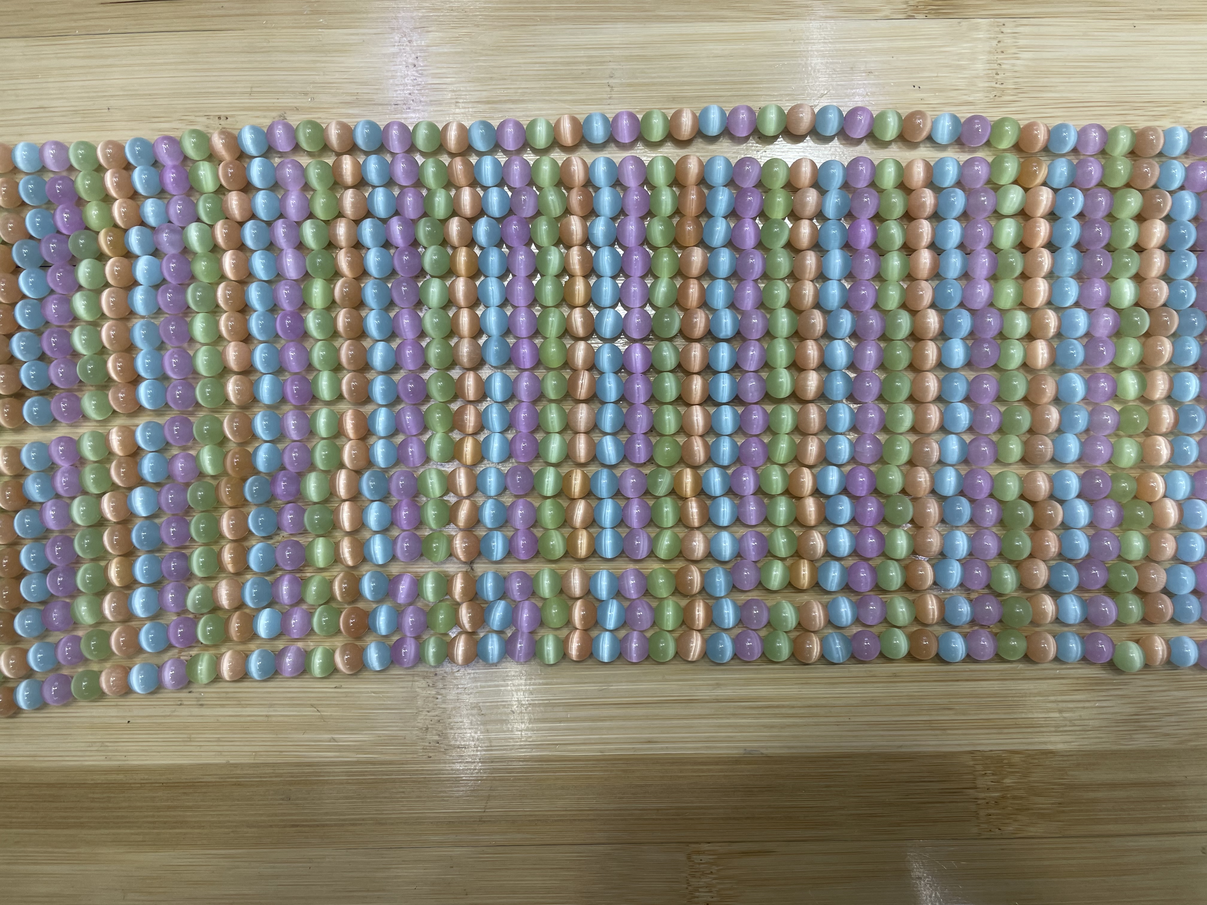 猫眼石串珠圆珠批发diY手工水晶珠手链手串饰品配件材料串珠散珠