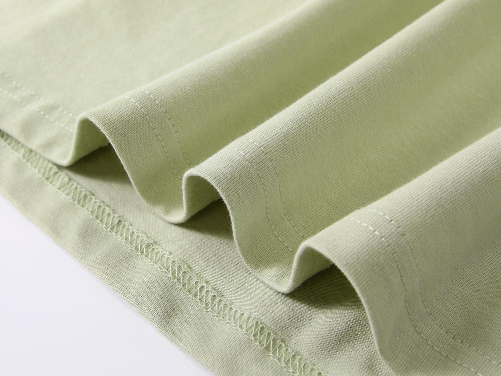 Cross-border 240 pure cotton heavyweight drop shoulder lapel short-sleeved polo, new short-sleeved lapel polo for both men and women, fashionable and casual, simple and comfortable, short-sleeved trend detail image 9