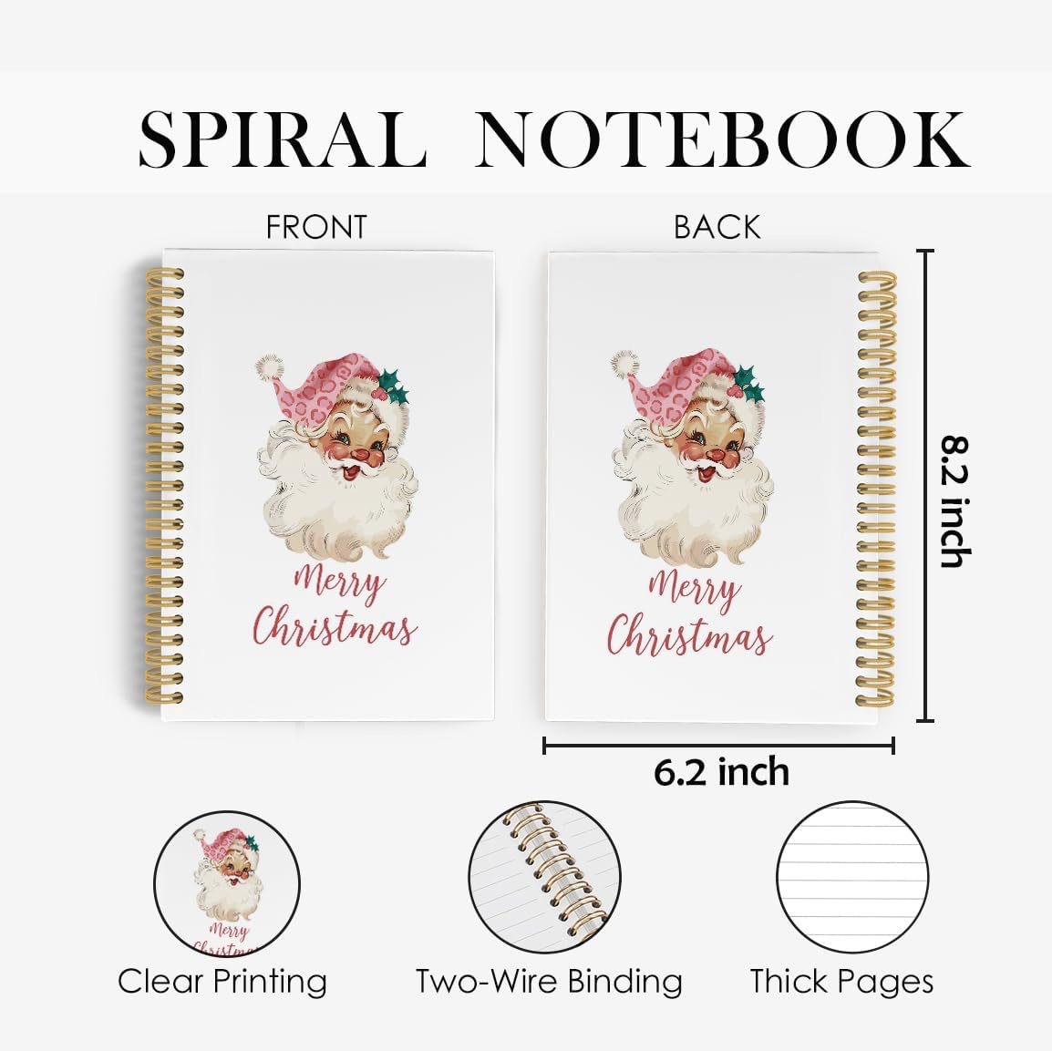 Customized foreign trade cross-border Santa Claus spiral diary, notebook coil, notebook coil, notebook custom LOGO Application Scenario