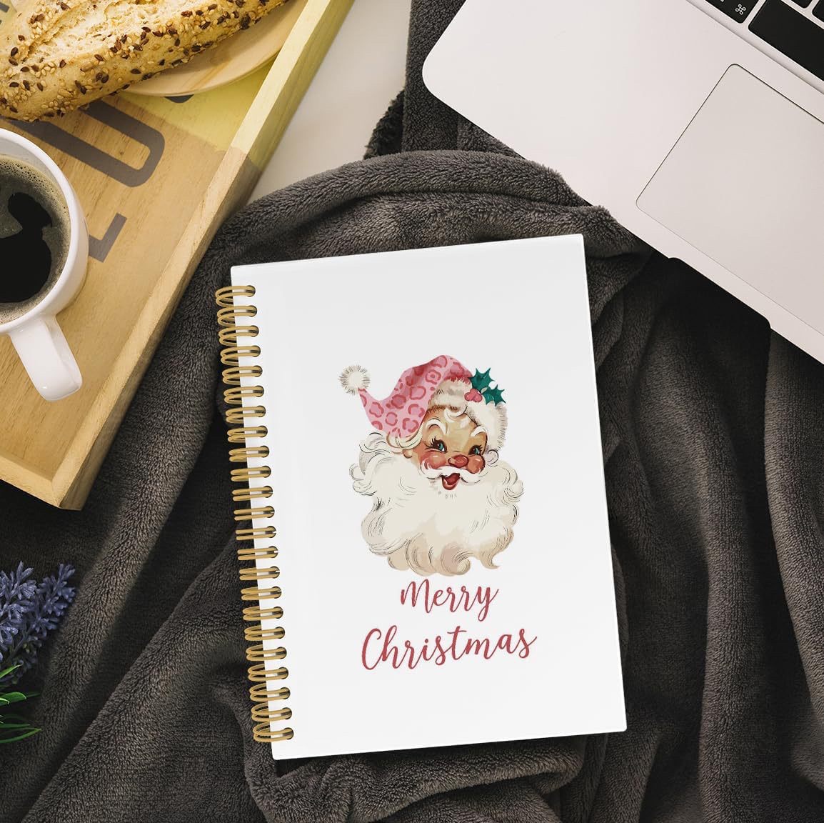 Customized foreign trade cross-border Santa Claus spiral diary, notebook coil, notebook coil, notebook custom LOGO