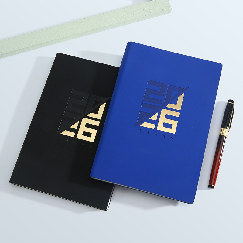 Personalizado comercio exterior 2026 suave lado diario calendario libro top flip cartoon notepad bobina portátil logotipo personalizado Specification image