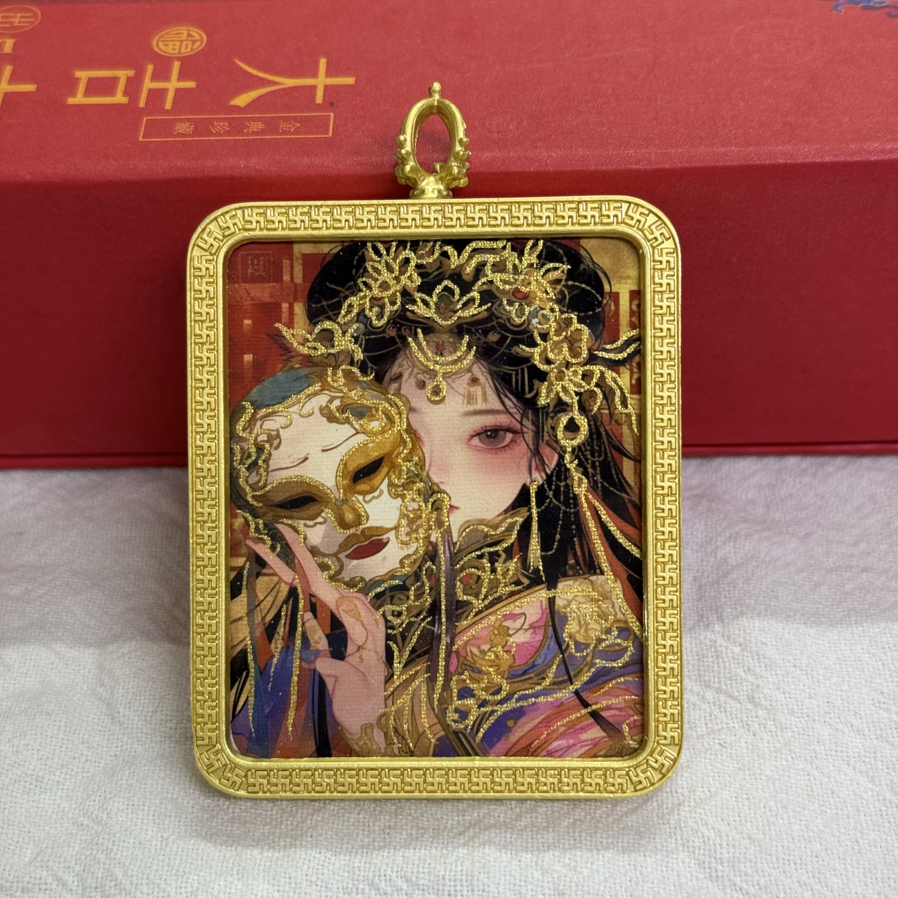 描金手绘唐卡扎基拉姆半手绘前世今生单面唐卡批发详情图15