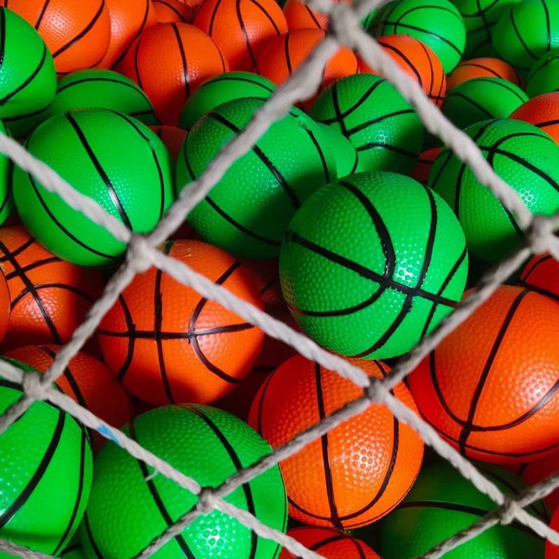 跨境环保橡胶弹力球迷你高弹小蓝球玩具空心免充气儿童户外手拿球01