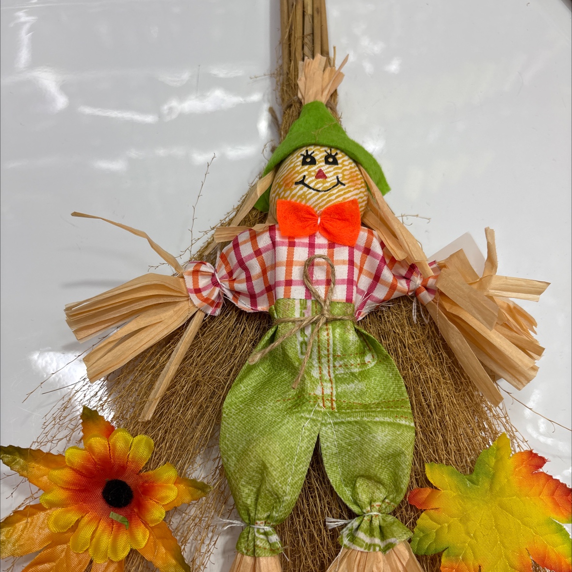 复活节万圣节丰收节稻草人插杆扫帚挂件稻草人装饰工艺摆件详情2