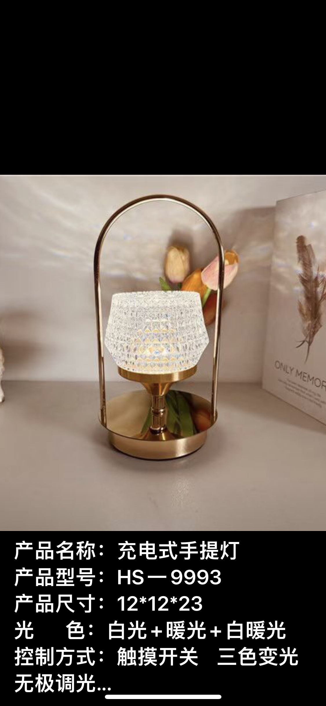 普通照明台灯实物图