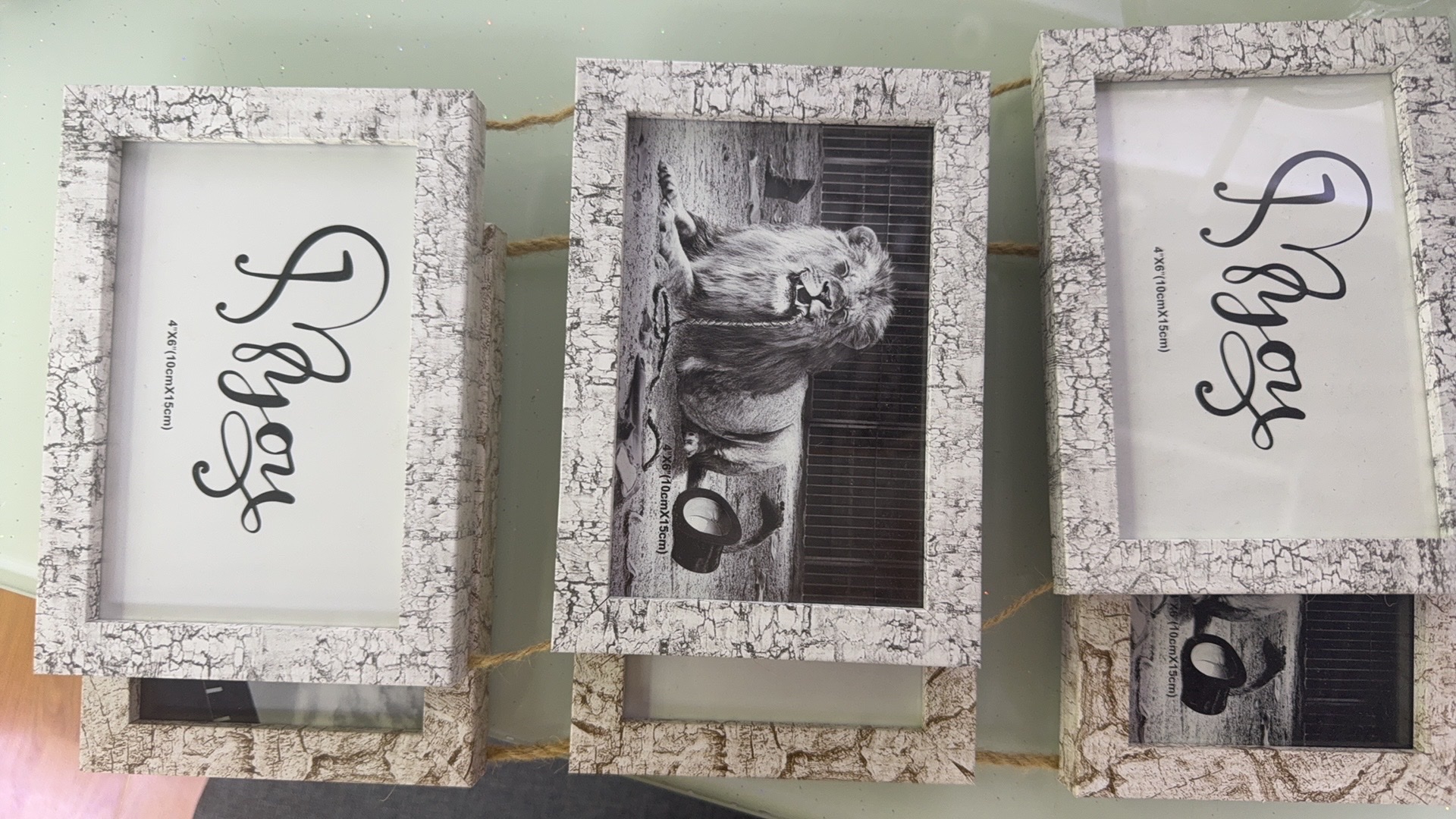 铝合金相框摆台 实木画框定制logo 简约现代风格照片展示框