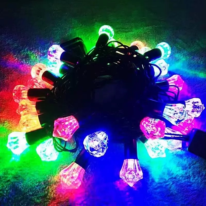 New Year decorative lights, flashing lights, string lights, starry sky, LED star lights, outdoor tent small lights, string lights, balcony atmosphere lights, Christmas decorations, Christmas, Christmas Item Picture