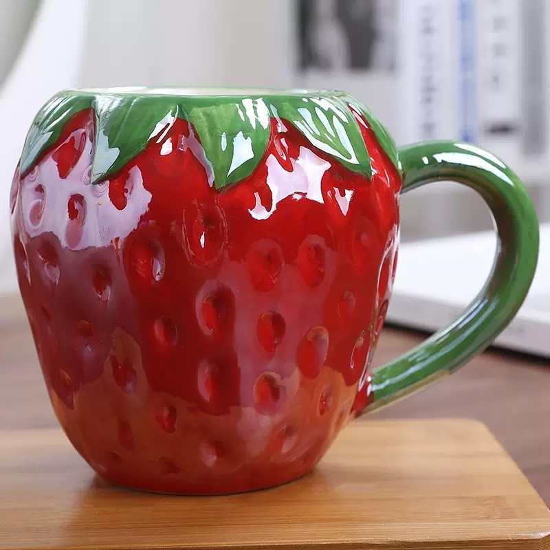 水果造型杯南瓜水杯葡萄杯菠萝杯桔子杯草莓西红柿卡通杯细节图