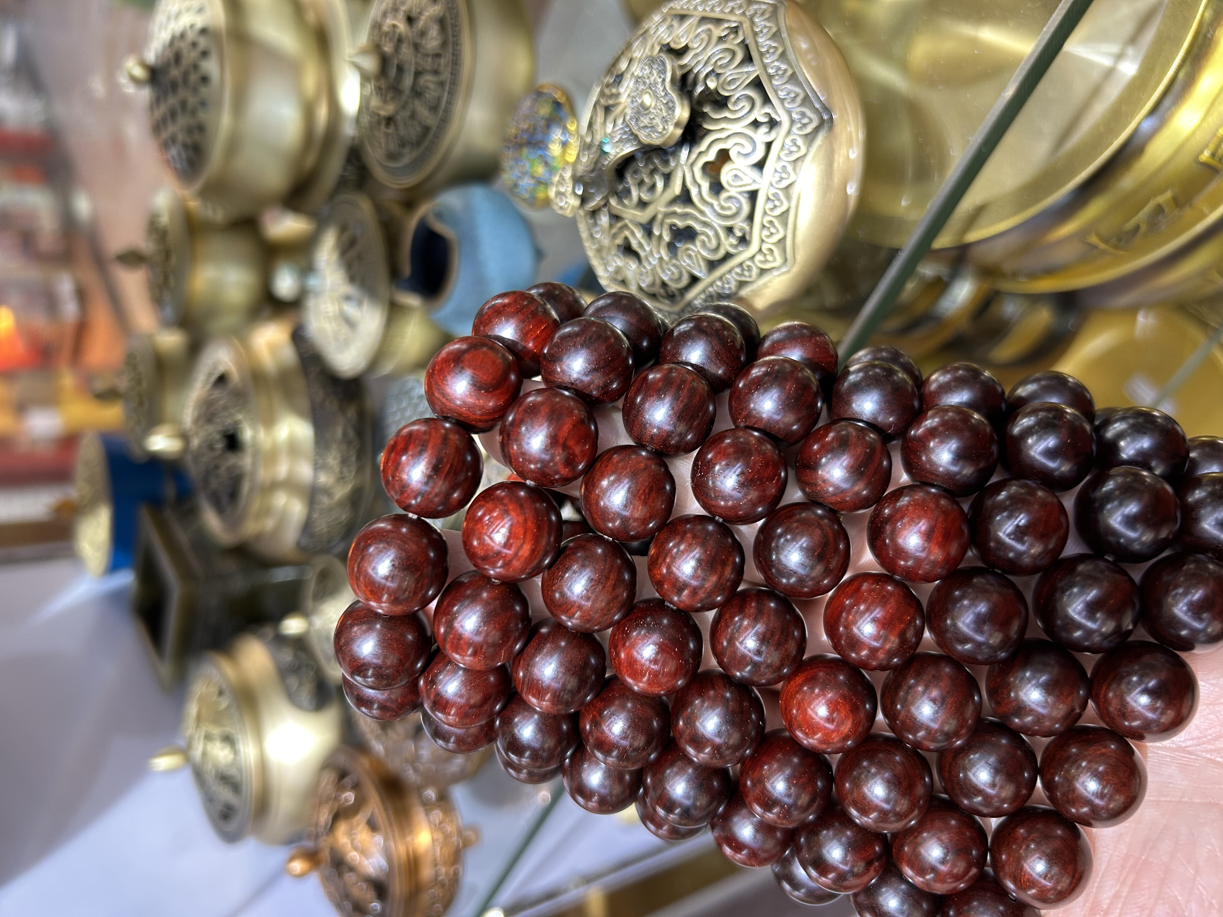 小叶紫檀手串沉香沉香手串印度香沉香小木棍子沉香盘香沉香檀香细节图