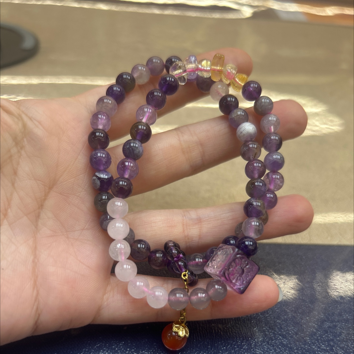 文殊佛艺水晶手串 朱砂手串 文玩手链 时尚饰品男女款手串水晶手串 朱砂手串 文玩手链 时尚饰品男女款手串