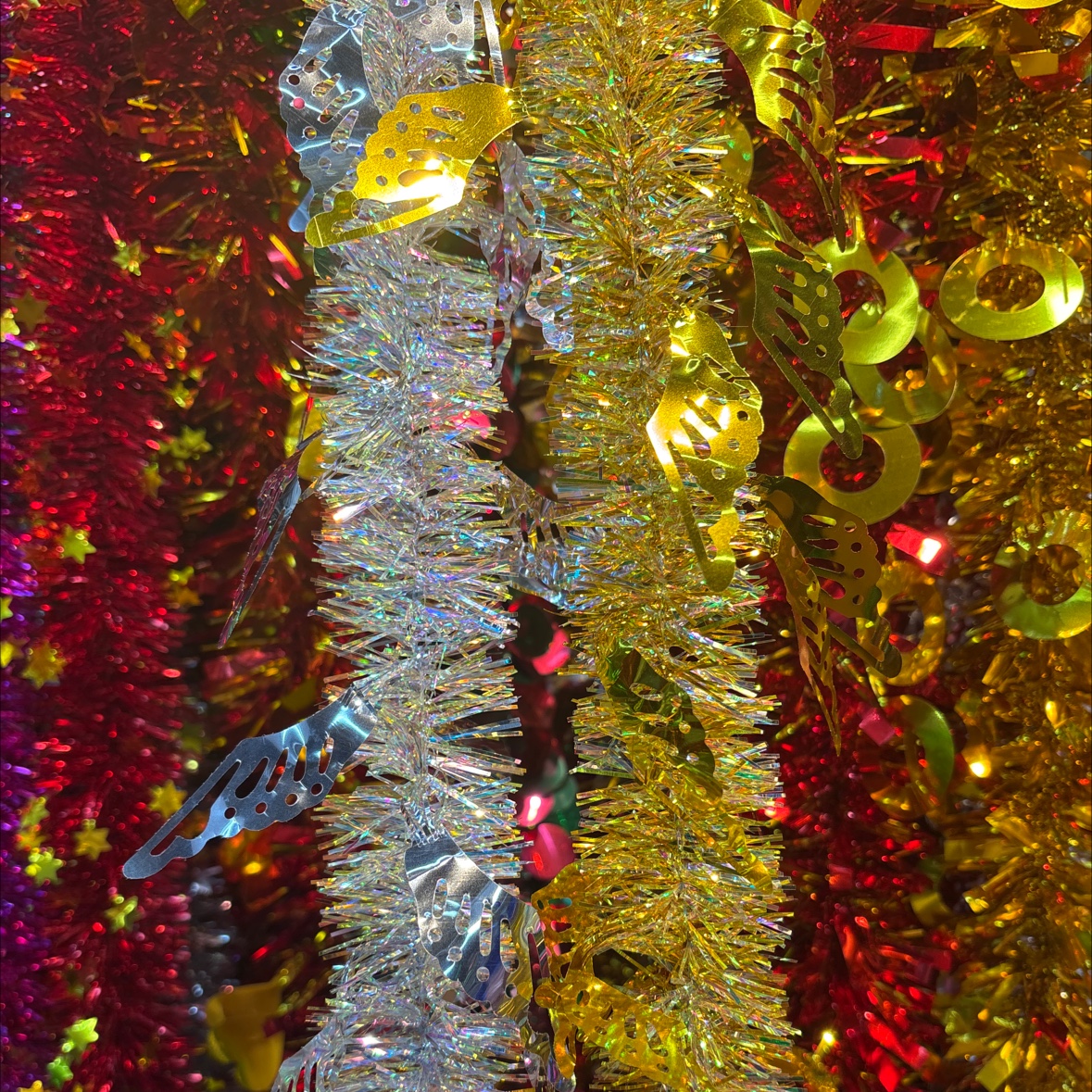 天使翅膀彩条，圣诞彩条