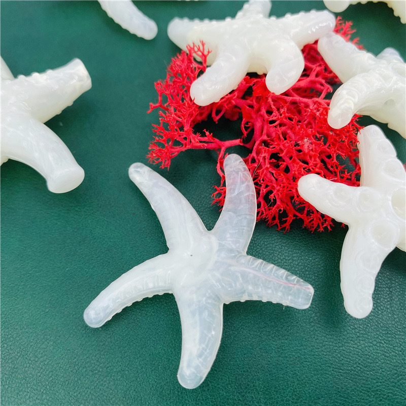 Acrylic beads, two-color beads, starfish-shaped loose beads, straight hole beads, DIY jewelry, necklaces, headwear, mobile phone chains, backpack chains, accessory beads, string beads, loose beads