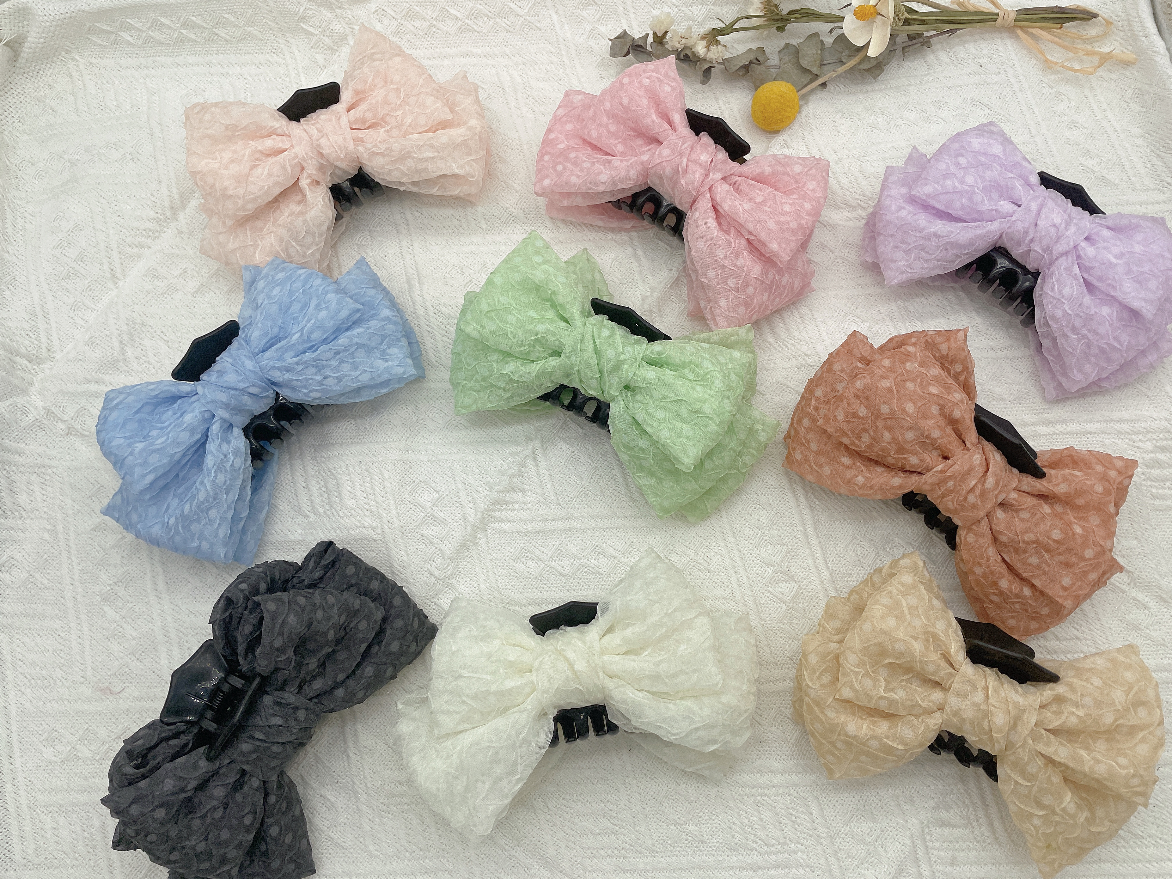 韩版简约蝴蝶结爪子