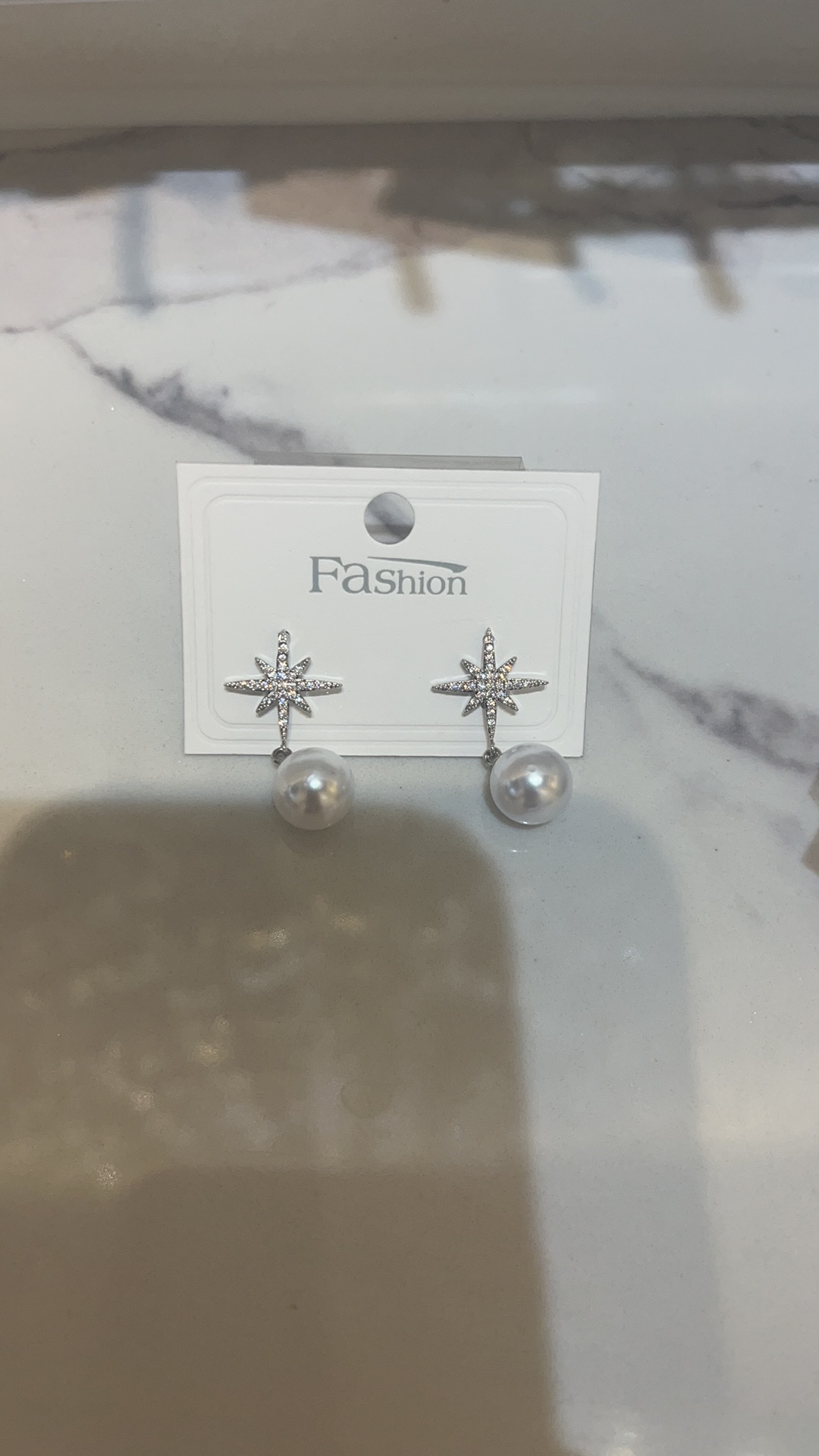 2025跨境爆款铜镶钻石珍珠耳环