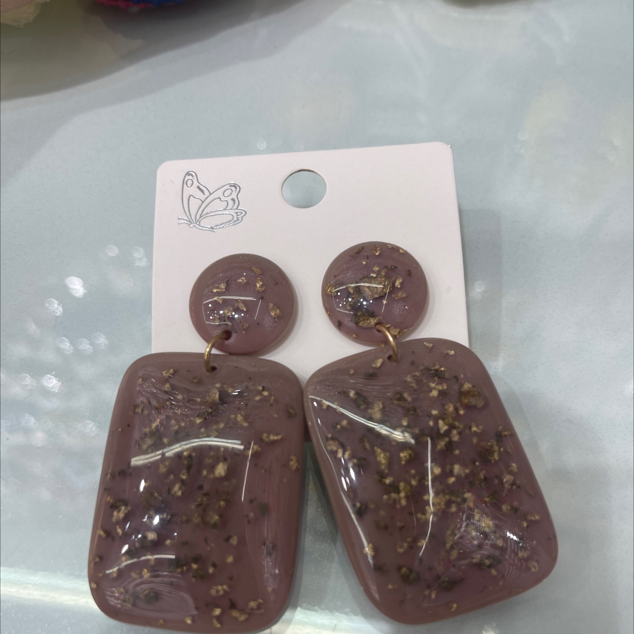 树脂耳环、欧美潮流、简约大气饰品，耳饰