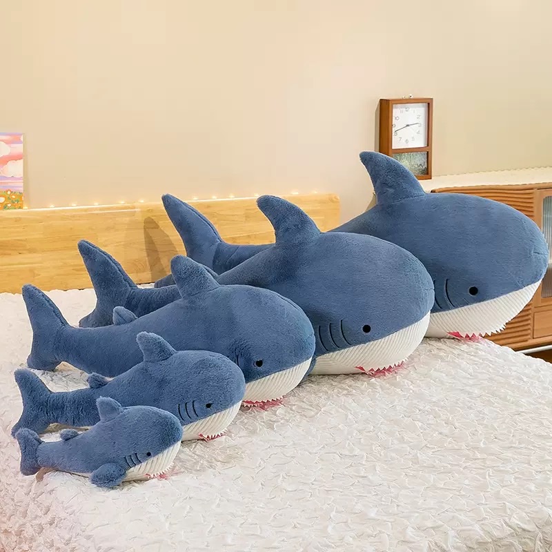 Cross-border foreign trade simulation shark dolls, plush toys, dolls, claw machines, scissors machines detail image 3