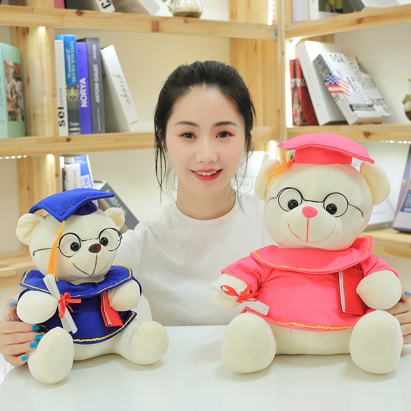 Cute graduation bear plush toy, Doctor Teddy bear figurine, high school and college graduation gift, kindergarten detail image 12
