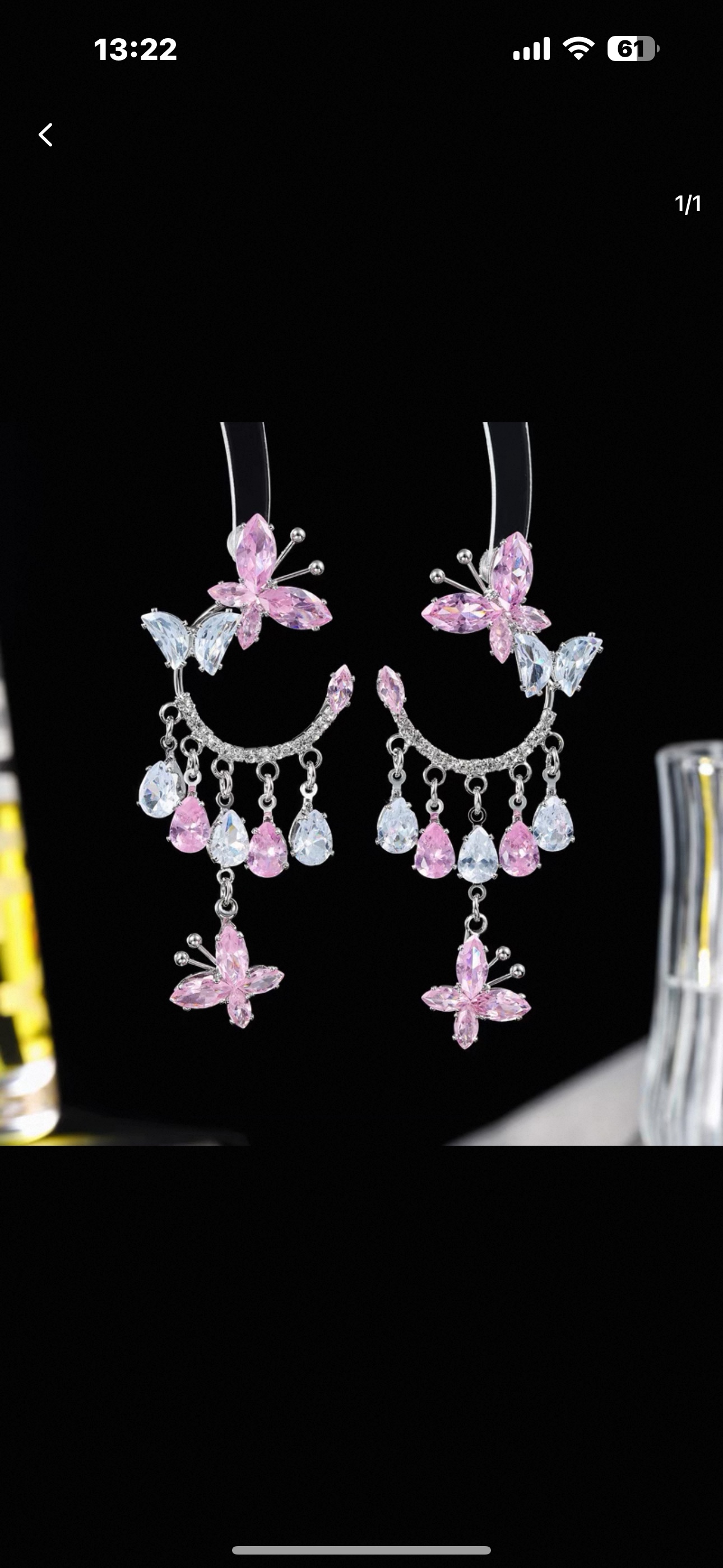 铜镶锆石耳环 时间耳石简约时尚个性