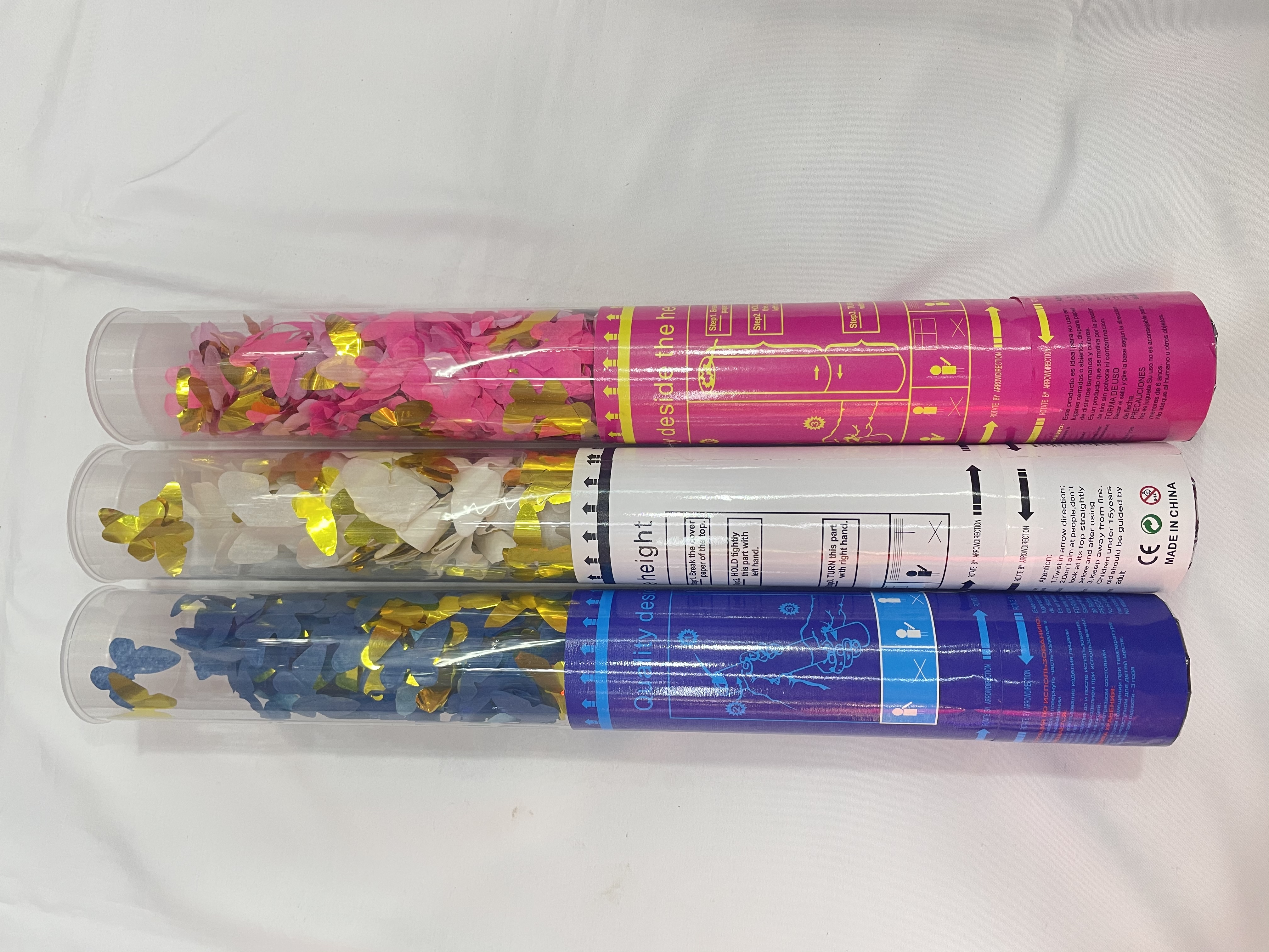 30cm手持礼花筒彩色礼炮婚庆派对用品室内外礼花枪庆典氛围道具礼炮礼花筒详情图2