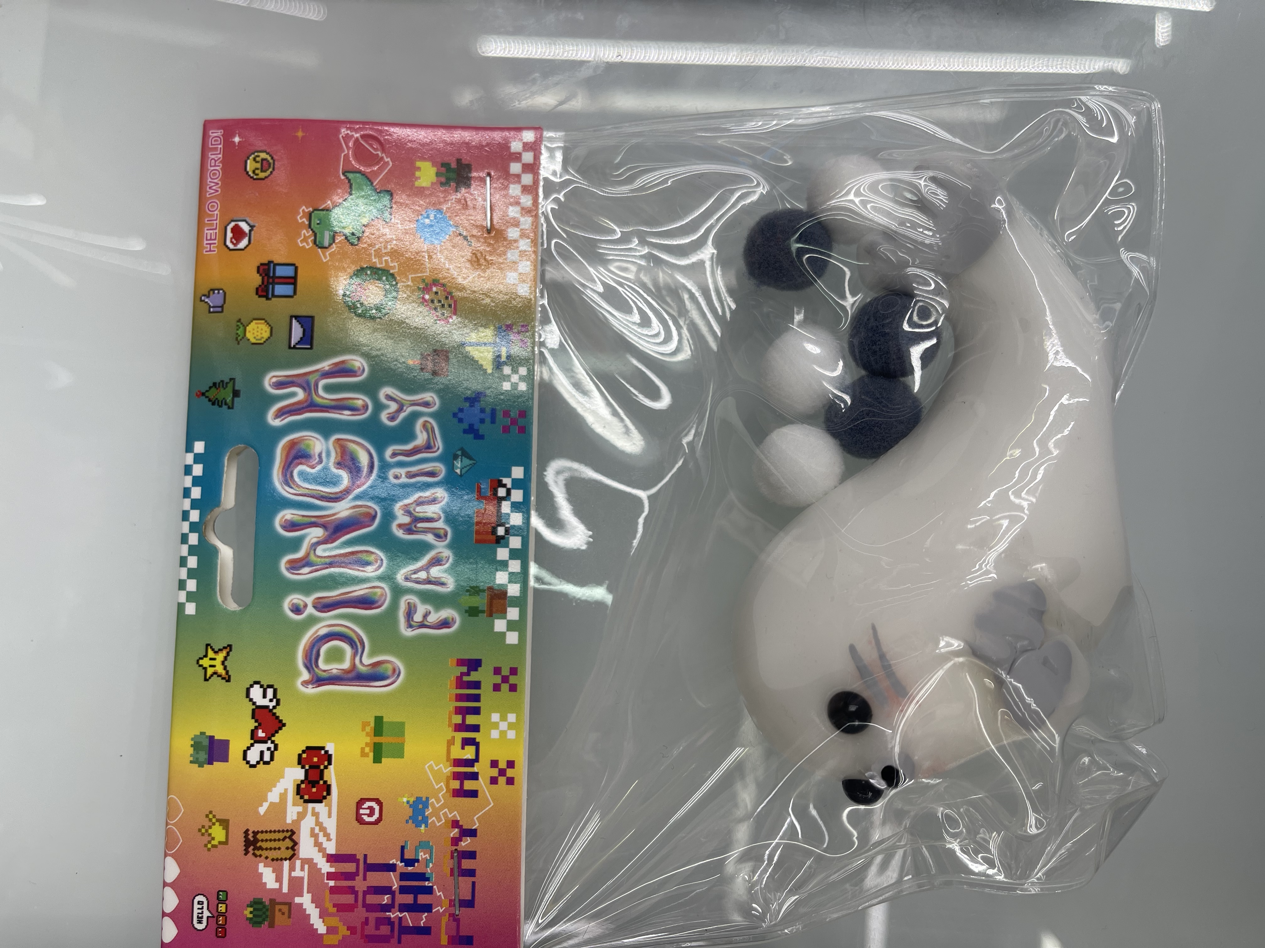 解压/玩具/爆眼龙/亮片捏捏乐解压玩具/铅笔袋硅胶白底实物图