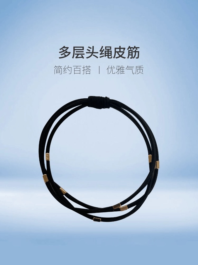 2025 New style hair tie, small rubber band hair band, women's hair tie, crystal imitation headwear, rubber band leather case, simple adult headwear, women's patchwork, simple and fashionable hair band, women's patchwork, simple and fashionable hair band, Korean version detail image 8