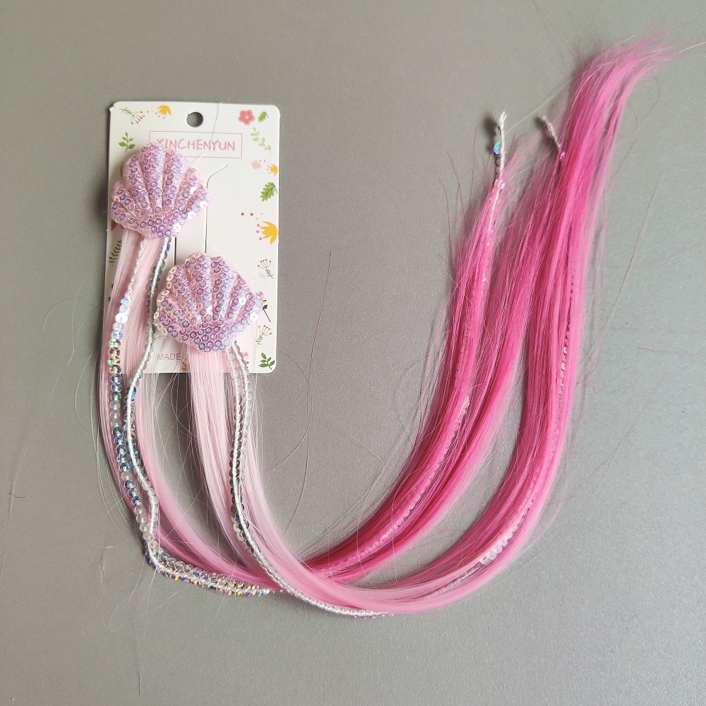 Ariel Mermaid princess hair clips, girls' wigs, hair clips, super fairy baby headwear, hair clips, children's summer cute headwear in South Korea detail image 5