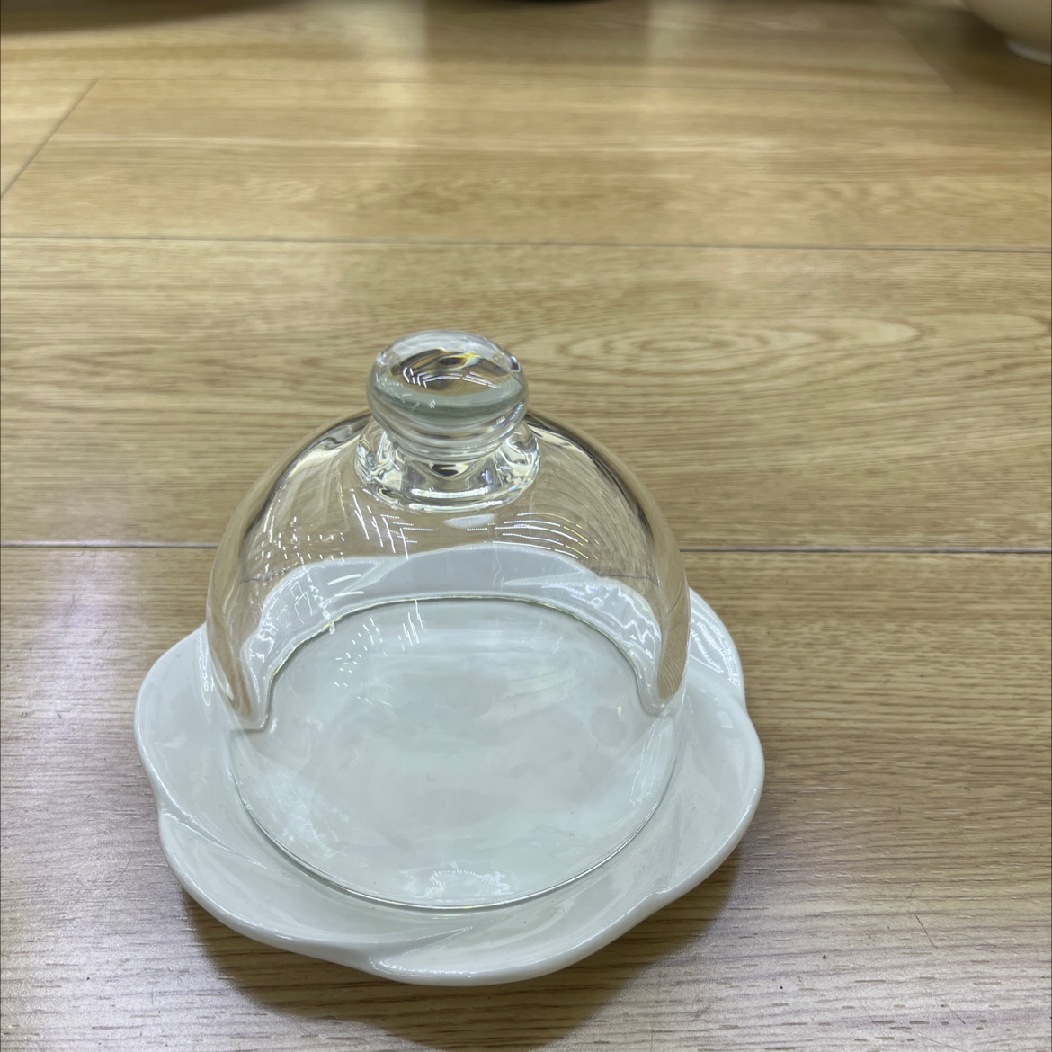 陶瓷甜品碟 小吃碟 零食碟 干果碟 蛋糕碟（陶瓷+玻璃盖）黑色白色小吃碟 多功能甜品盒