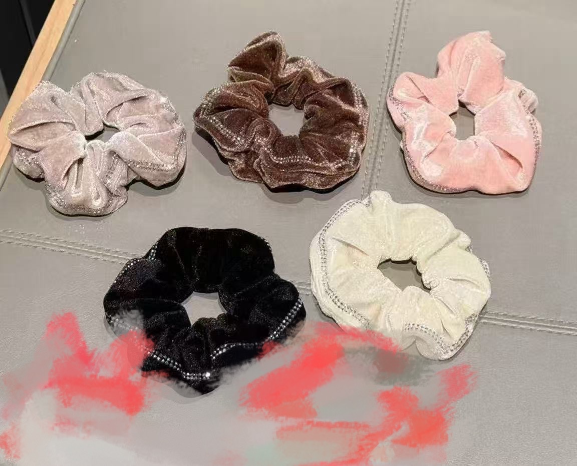 亚克力新娘头饰皮筋发饰 时尚简约盘发造型饰品 婚礼优雅气质头绳