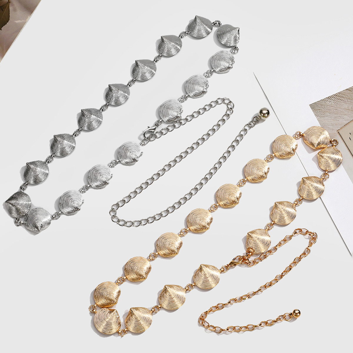 工厂店直销.新款时尚贝壳造型腰链连衣裙，海滩🏖️出游必备神器