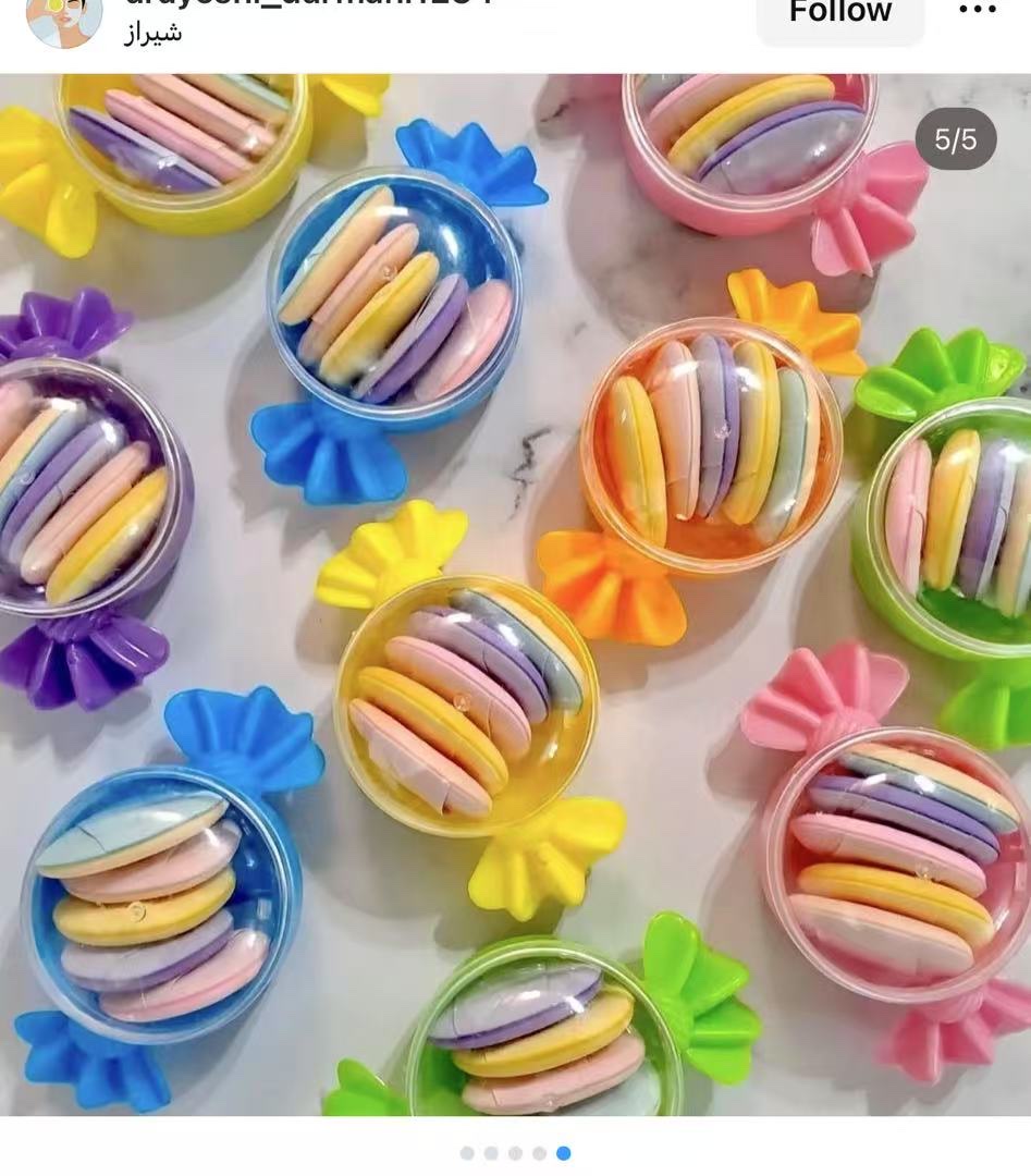 Finger powder puff cotton pad