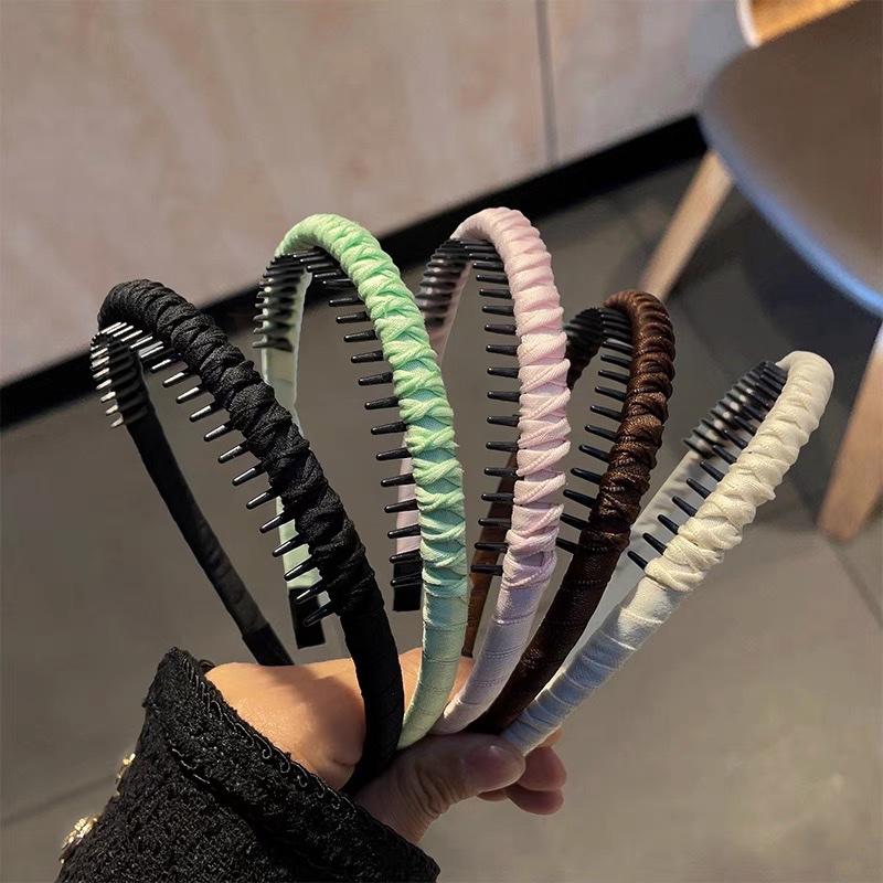 New women's hair band, special hair clip for washing face, anti-slip and anti-breakage hair band, high head top headwear details Picture