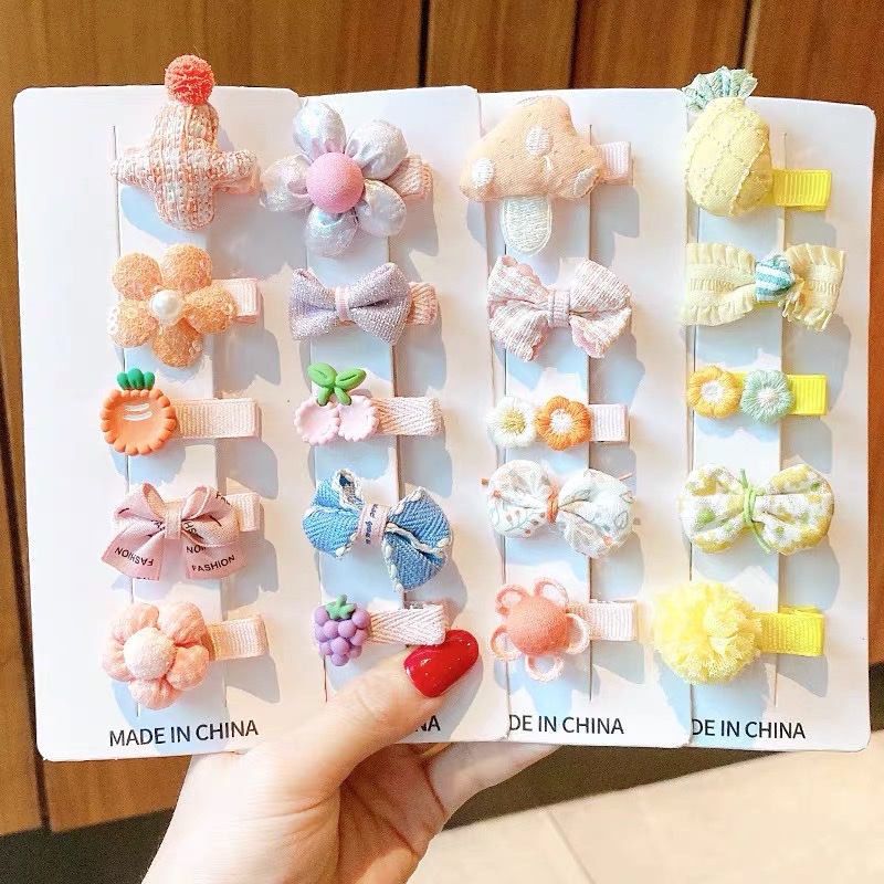 女孩全包布不伤发刘海碎发夹2025新款女童侧边鸭嘴夹可爱宝宝发夹详情图3