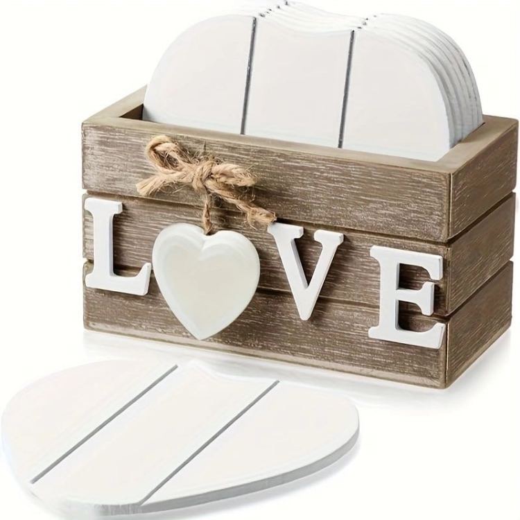 木质杯垫外贸批发跨境木质隔热垫复古风格木制防烫伤创意杯垫木制工艺品产品图