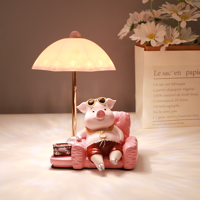 小夜灯 卡通小猪台灯小夜灯小夜灯