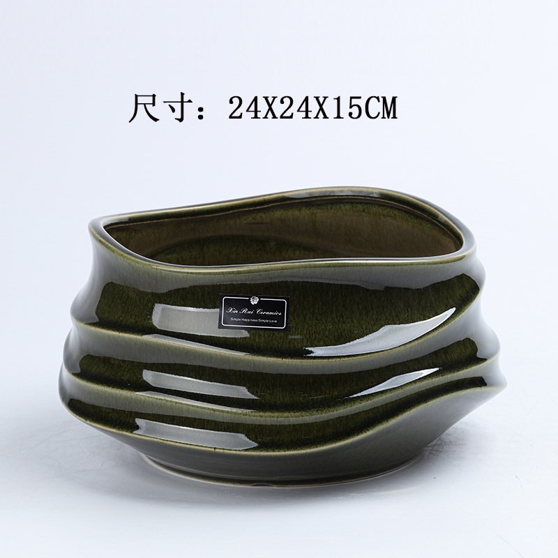 凯妍陶瓷艺术花盆，蝴蝶兰花盆栽，家居装饰品盆栽详情9