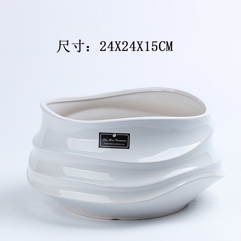 凯妍陶瓷艺术花盆，蝴蝶兰花盆栽，家居装饰品盆栽详情8