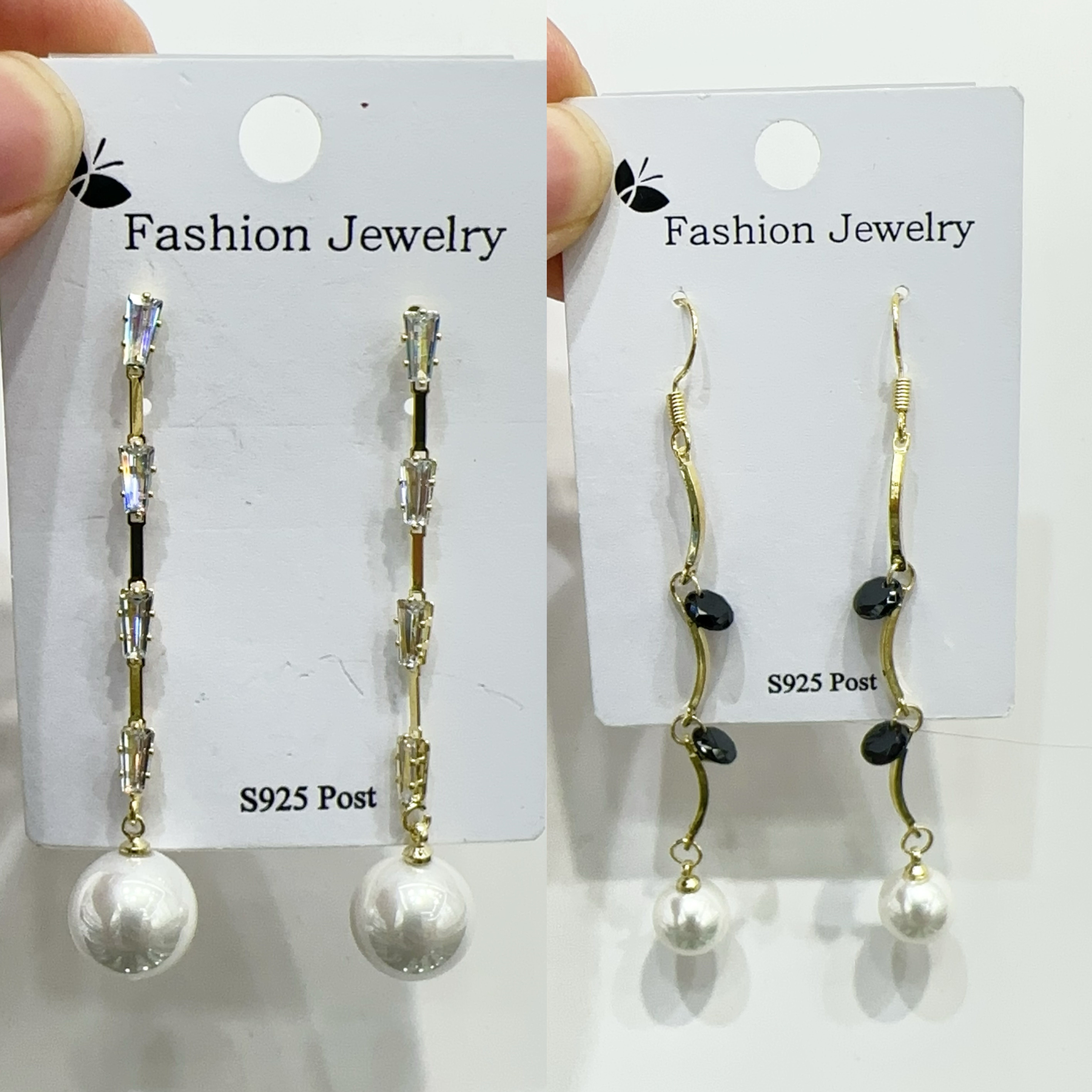 珍珠耳环烧焊锆石耳环时尚耳饰优雅气质百搭女士饰品潮流设计耳环耳饰饰品详情图3