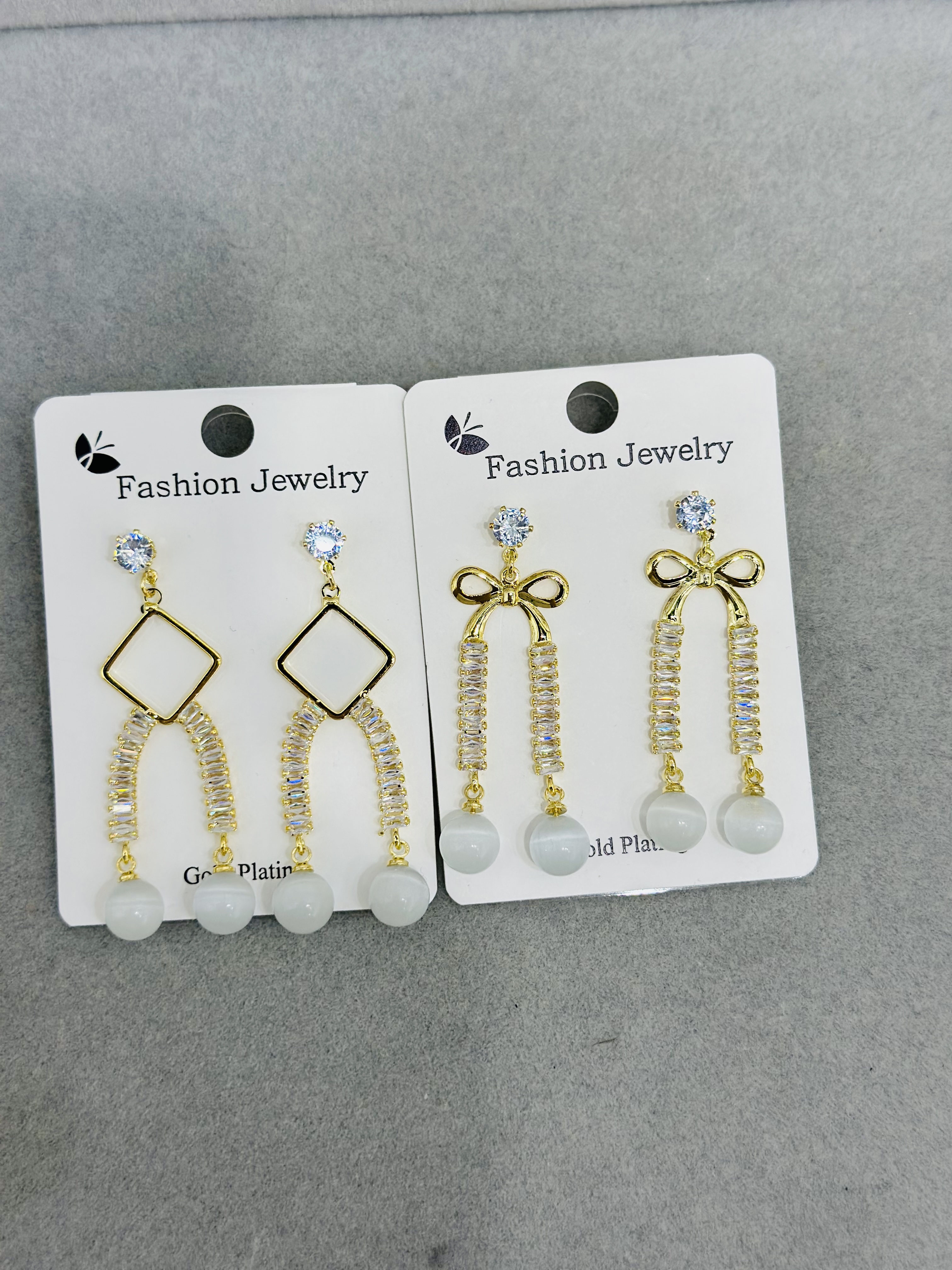 创意饰品 独特设计耳钉 精致耳饰 简约时尚耳环女款锆石耳环 铜款详情图6