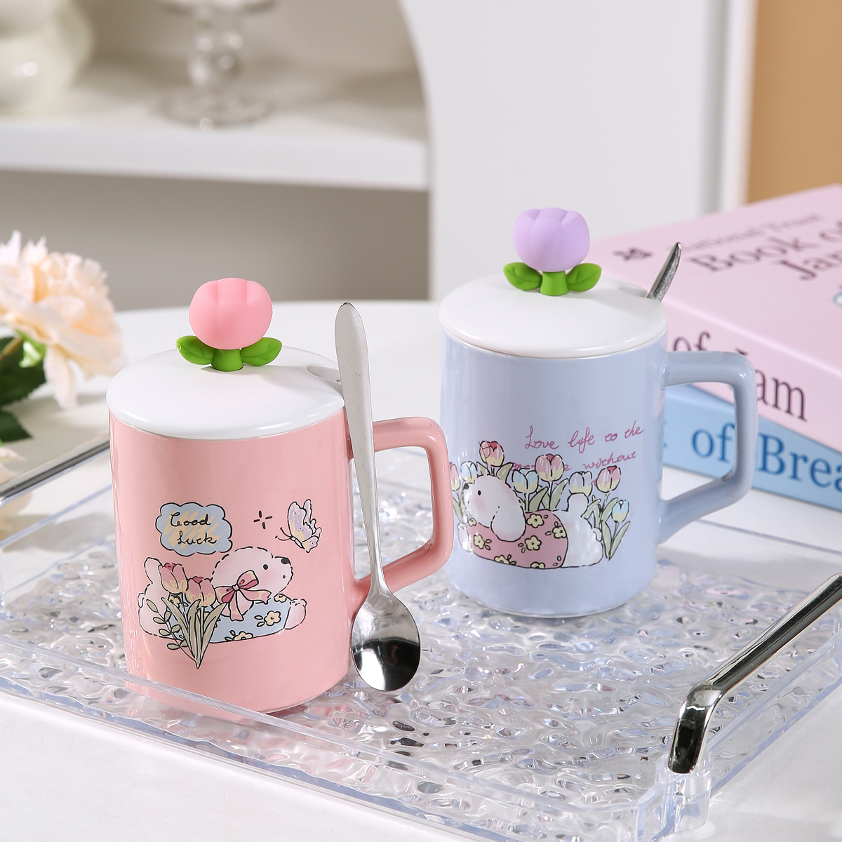 陶瓷佛像工艺品 水烟琉璃花瓶摆件 全身镜装饰家居创意礼品详情图3