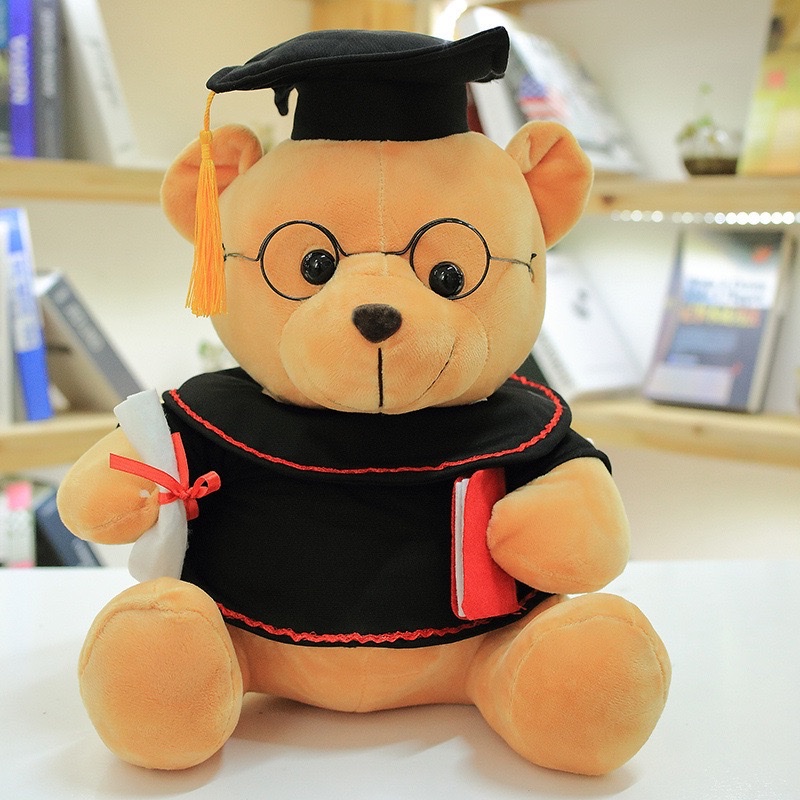 Cute graduation bear plush toy, Doctor Teddy bear figurine, high school and college graduation gift, kindergarten detail image 7