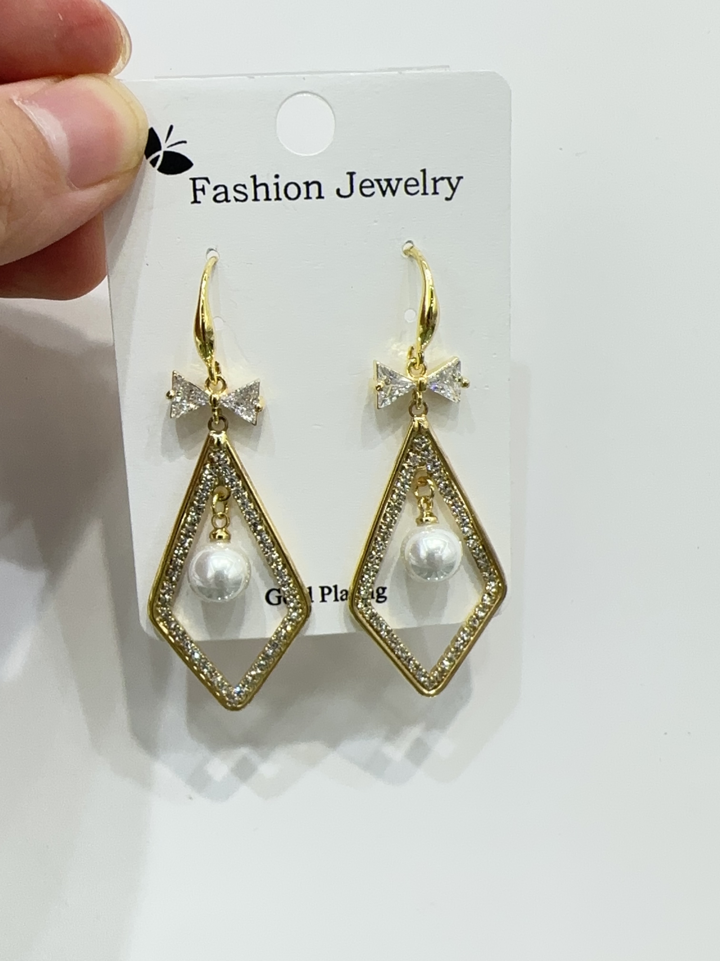 珍珠耳环烧焊锆石耳环时尚耳饰优雅气质百搭女士饰品潮流设计耳环耳饰饰品详情图12